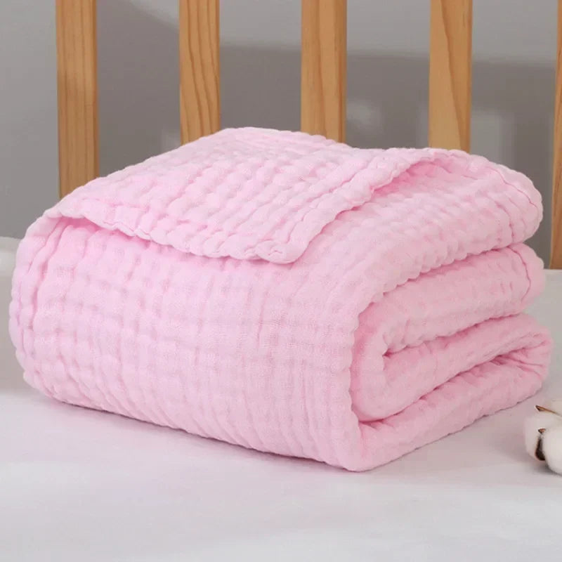 Baby Swaddle Blanket Six Layer Gauze Cotton Breathable
