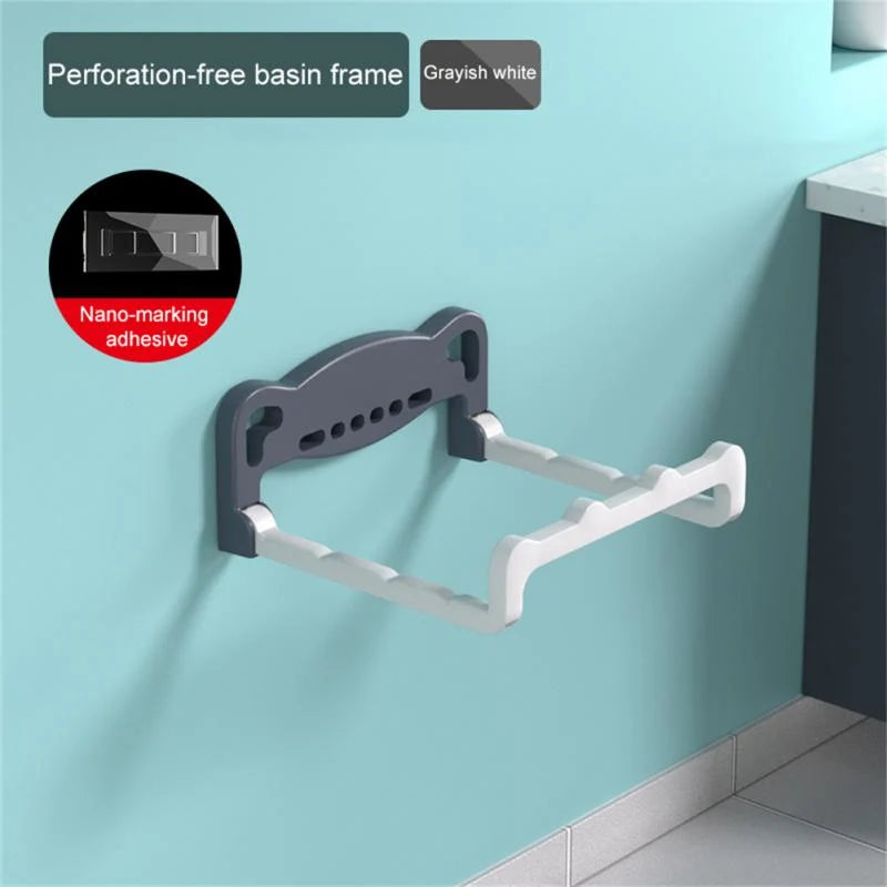 Bathroom Shelf Wall-Mounted Plastic Moisture-Resistant