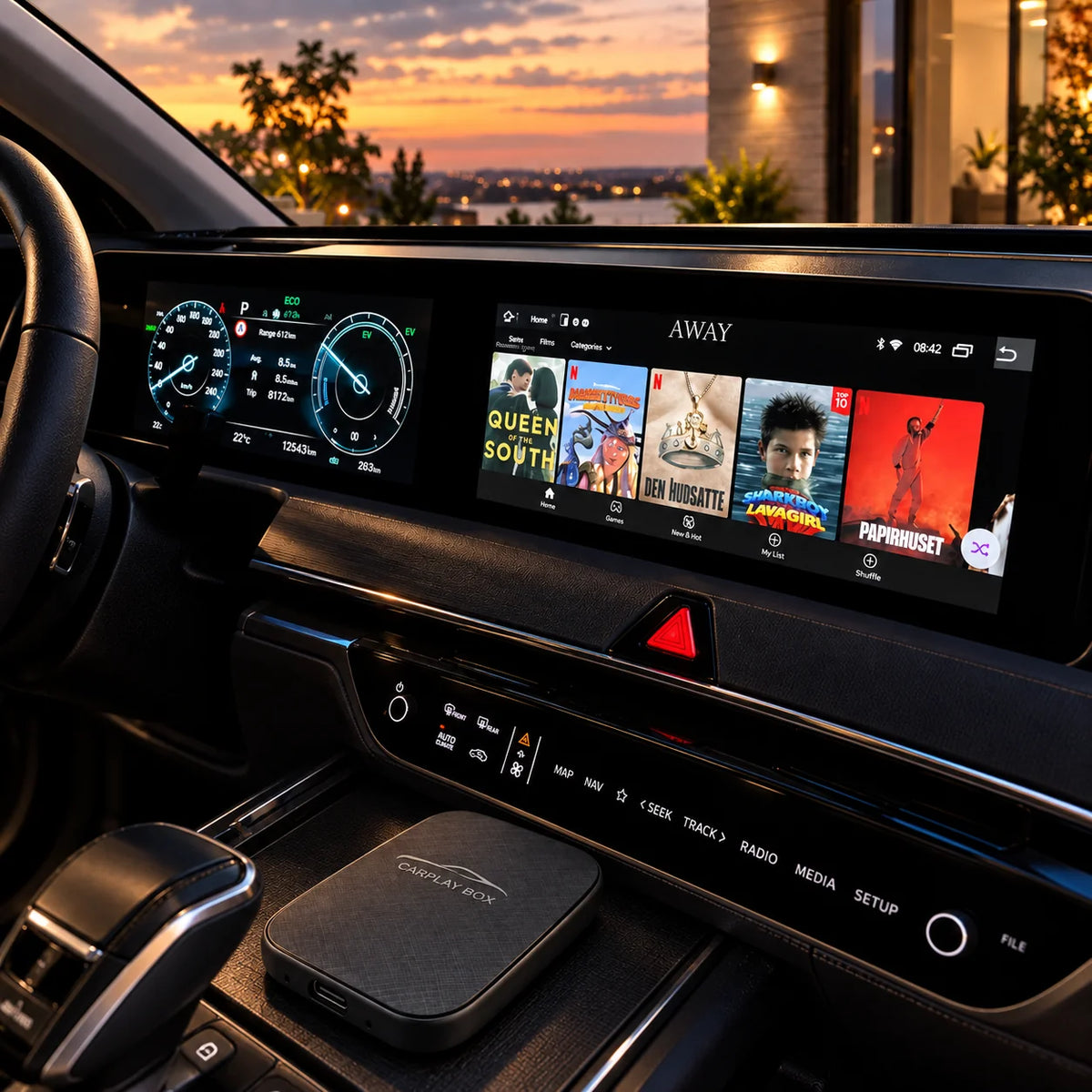 Car Infotainment Adapter Wireless CarPlay & Android Auto