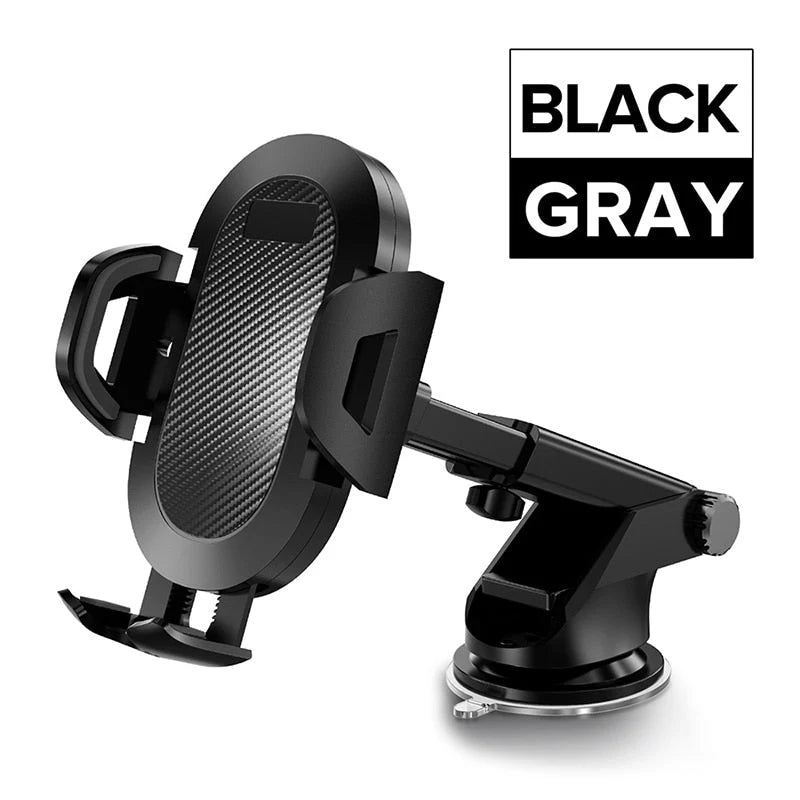 Car Phone Holder Adjustable 360° Viewing Angle Dual Mounting Options