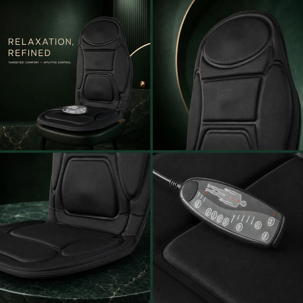 Car Seat Massage Cushion Heated AC & DC Power