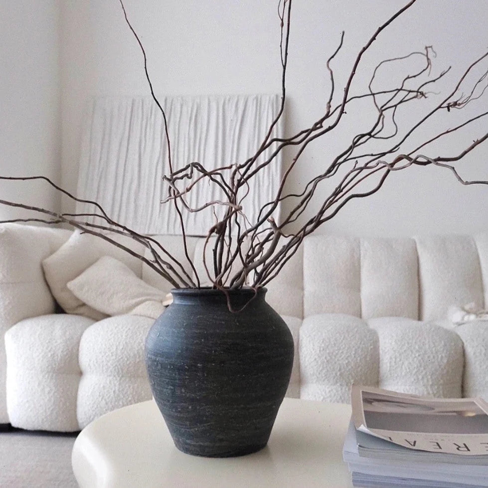 Ceramic Vase Handcrafted Matte Rustic Finish