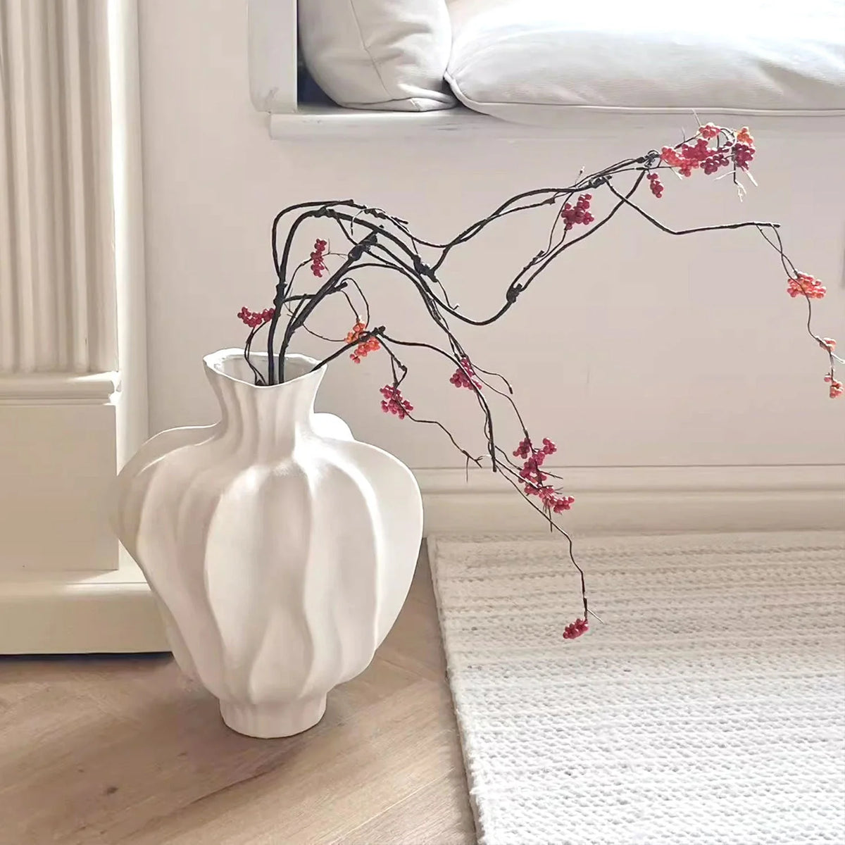 Ceramic Vase Sculptural Contemporary 24 Cm