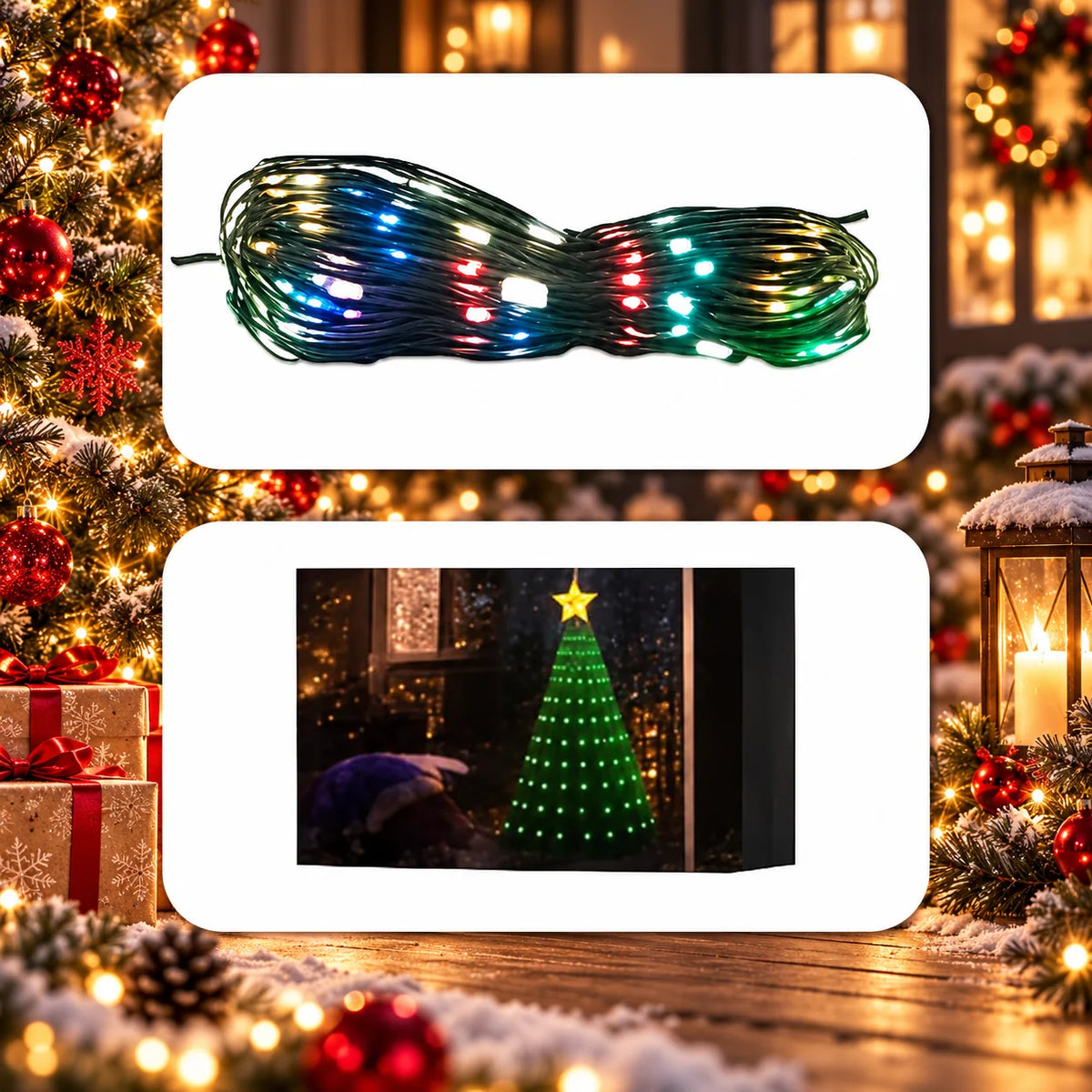 Christmas String Lights Smart RGB Music Sync 400 LEDs
