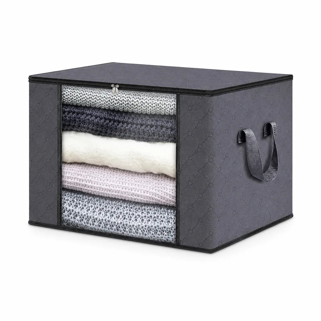 Clothing Storage Bag Breathable Foldable Clear Window
