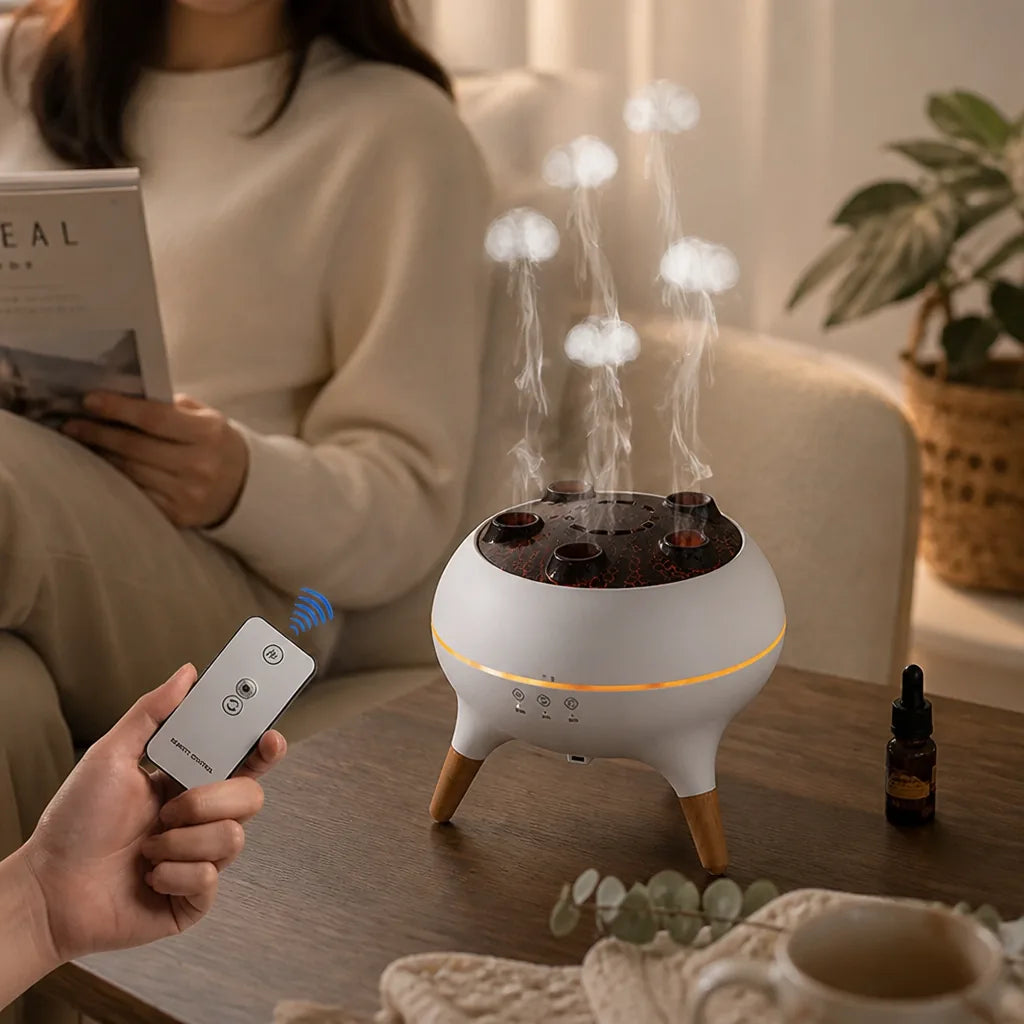 Cloud-Like Mist LED Light Aroma Diffuser