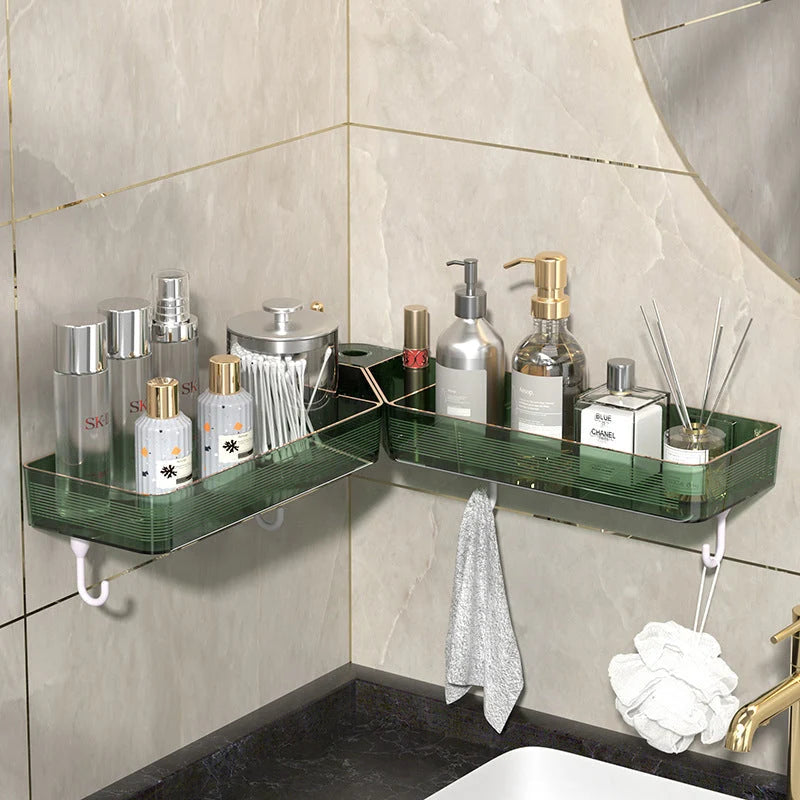 Corner Shelf 180-Degree Adjustable Drill-Free Installation