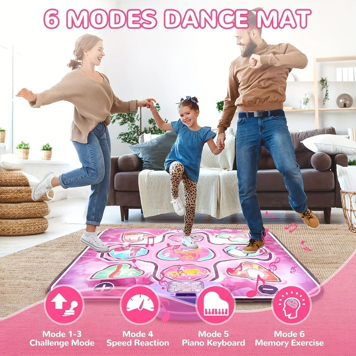 Dance Mat Screen-Free Scoring Battery-Powered