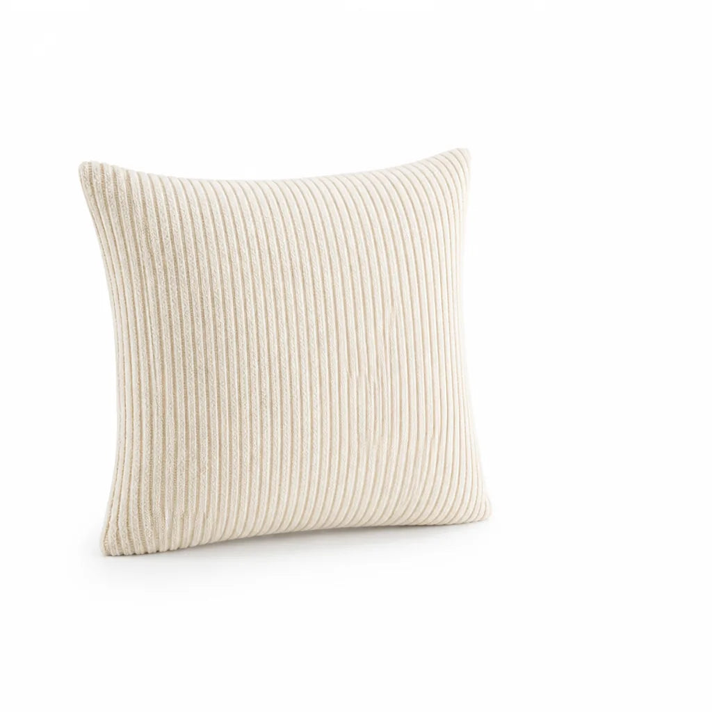 Decorative Cushion 30 cm Ribbed Texture Machine-Washable Cover