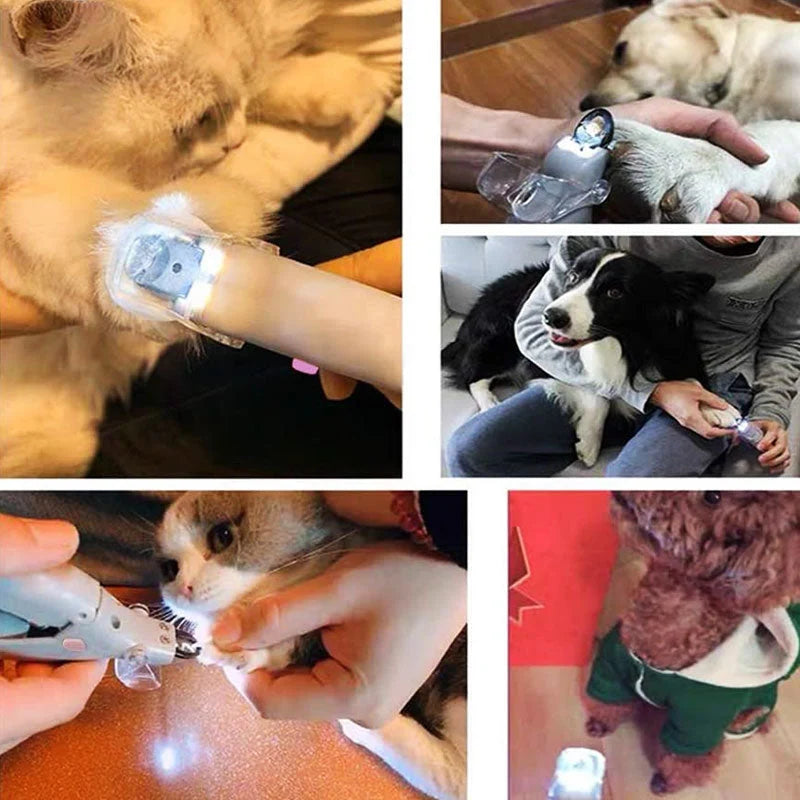 Dog Nail Clipper Safety Sensor & Ergonomic Handle