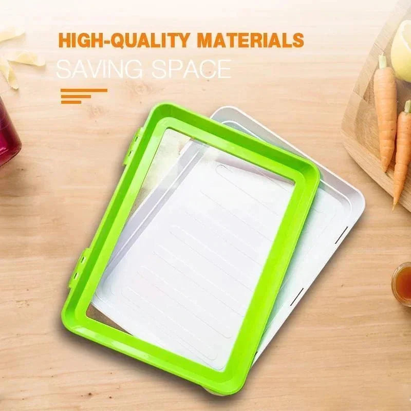Food Storage Tray Leakproof Stackable BPA-Free