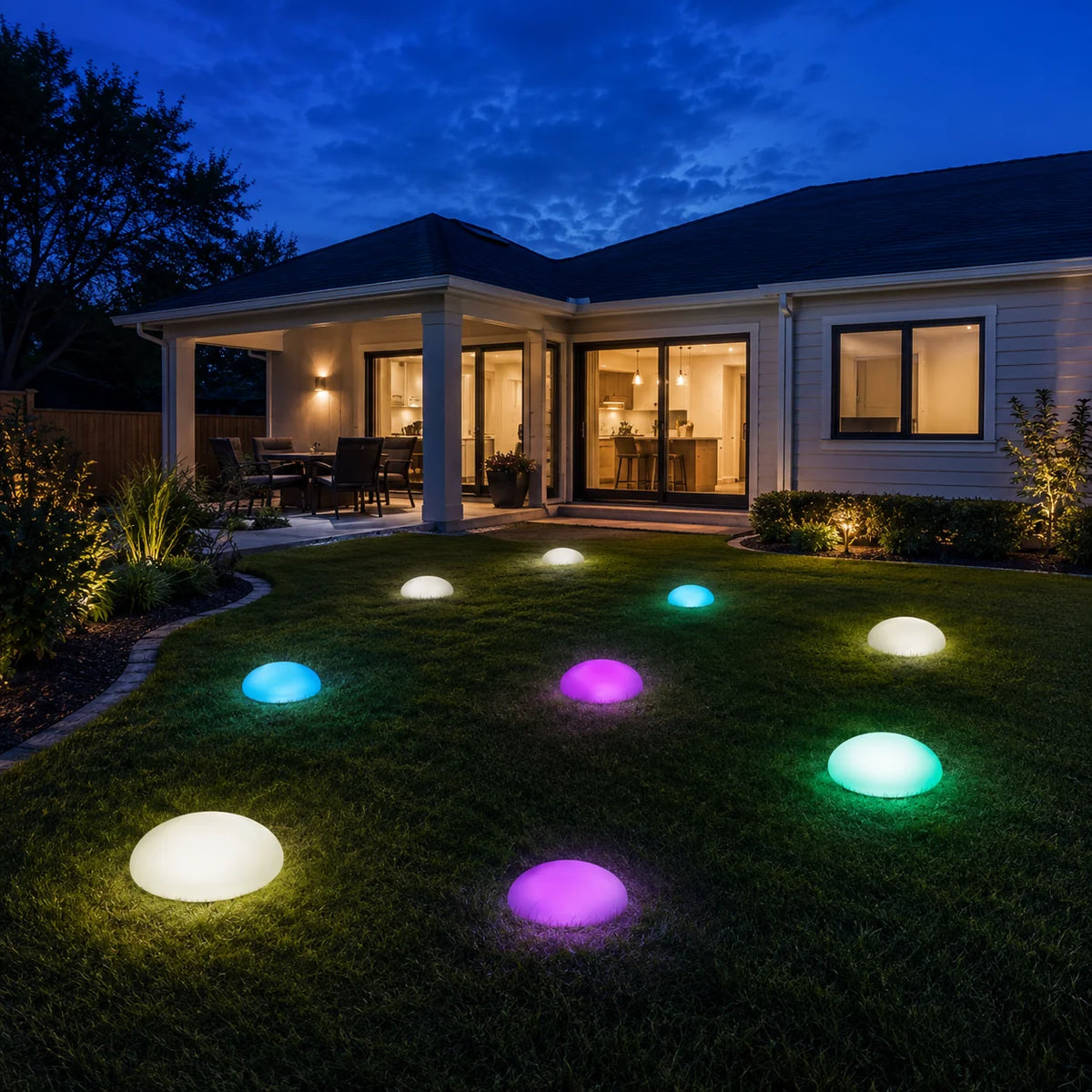 Garden Light Natural Stone 16-Color Solar & USB