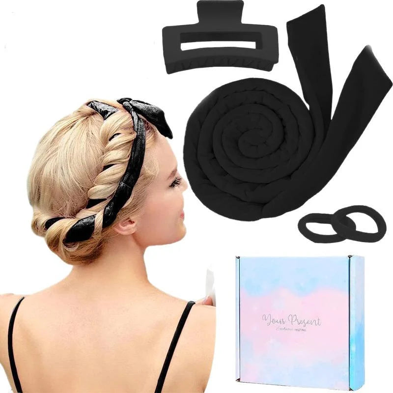 Hair Styling Accessory Set Soft Fabric 4-Piece