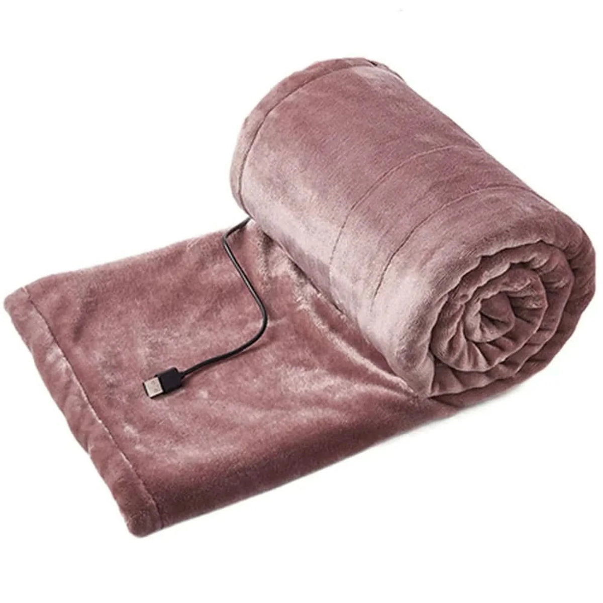 Heated Blanket USB-Powered Plush Fabric 3 Heat Settings