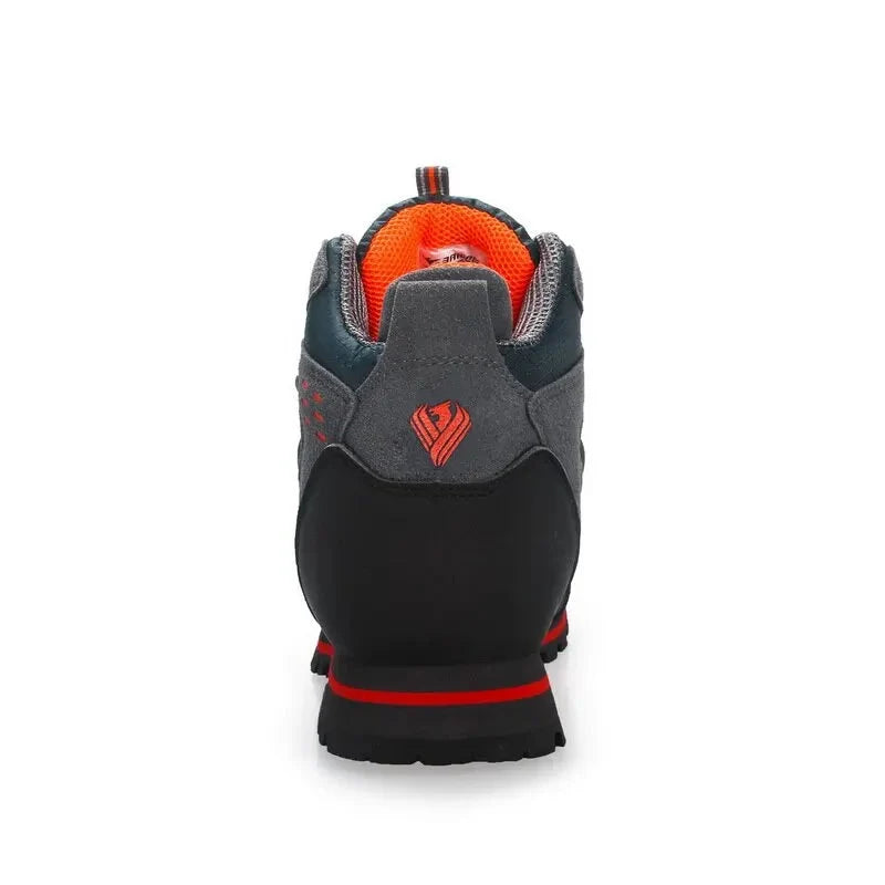 Hiking Shoes Ankle-High Lace-Up Grip Sole