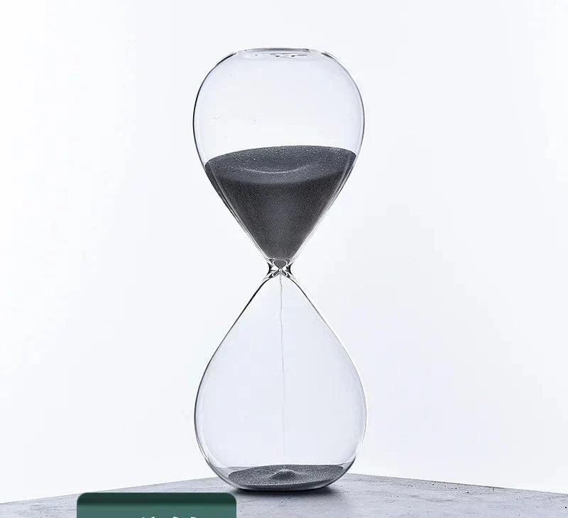 Hourglass Timer Elegant Glass & Fine Sand 5-60 Min