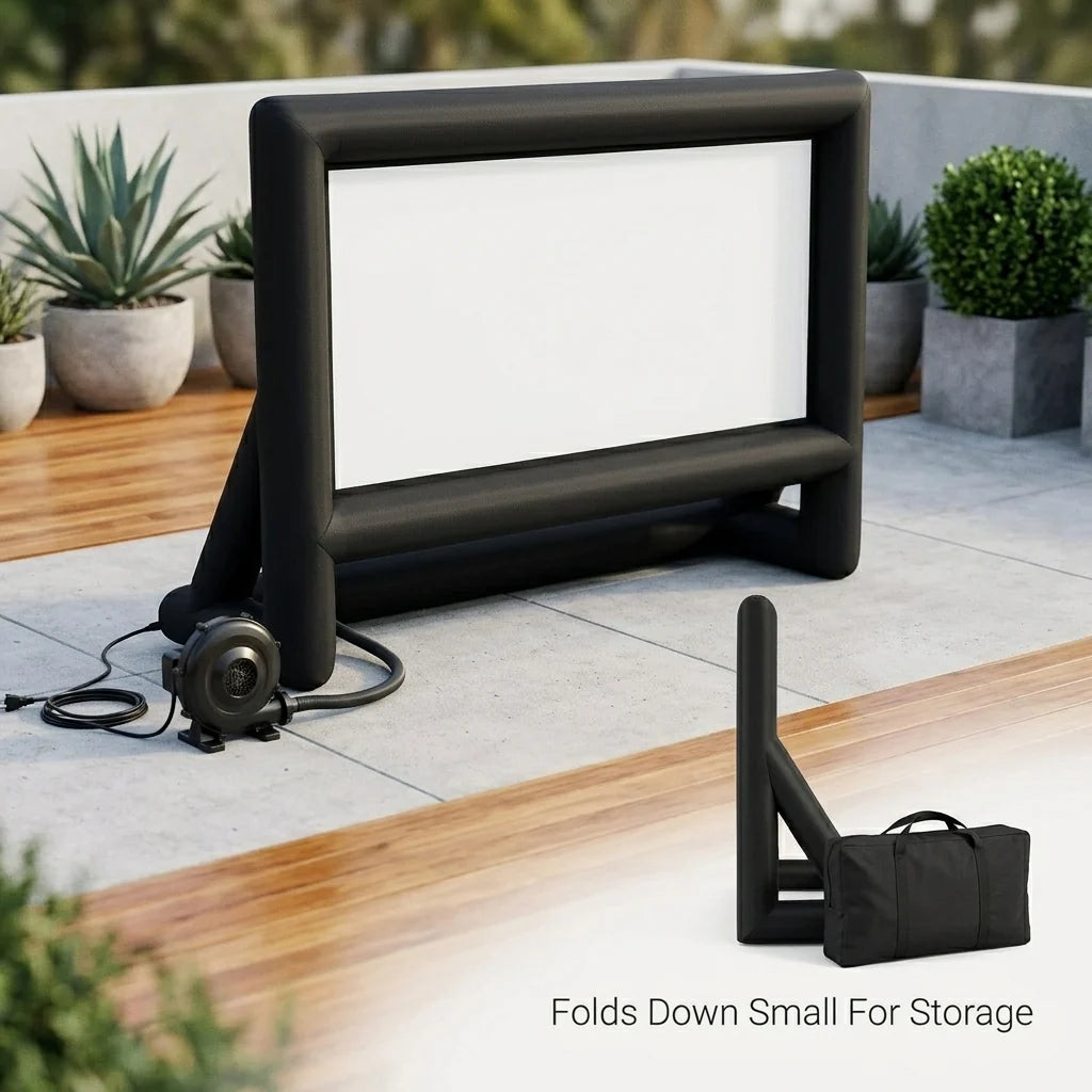 Inflatable Movie Screen Seam-Free Matte Oxford 16:9 Widescreen