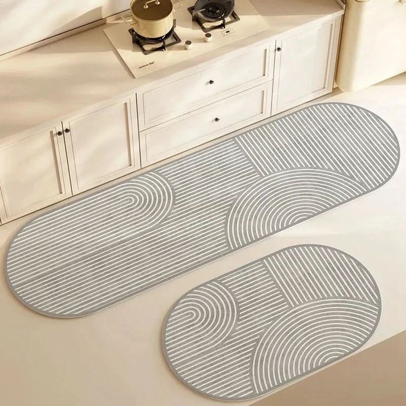 Kitchen Runner Mat Wipe-Clean Foam Core & Non-Slip Backing
