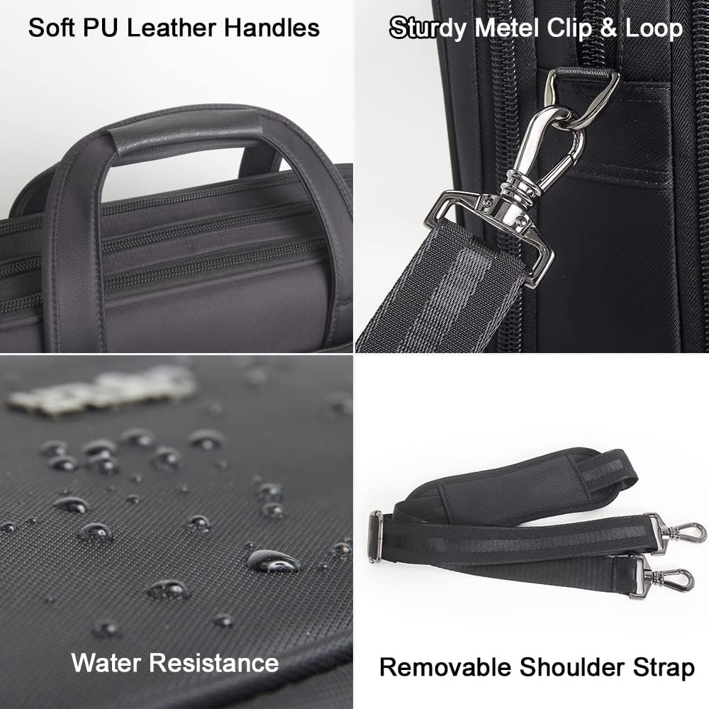 Laptop Tote Durable Canvas Padded Compartment & Document Divider