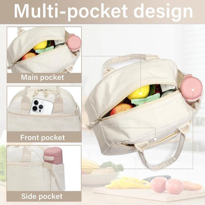 Lunch Bag Insulated Compact Hot & Cold Easy-Clean