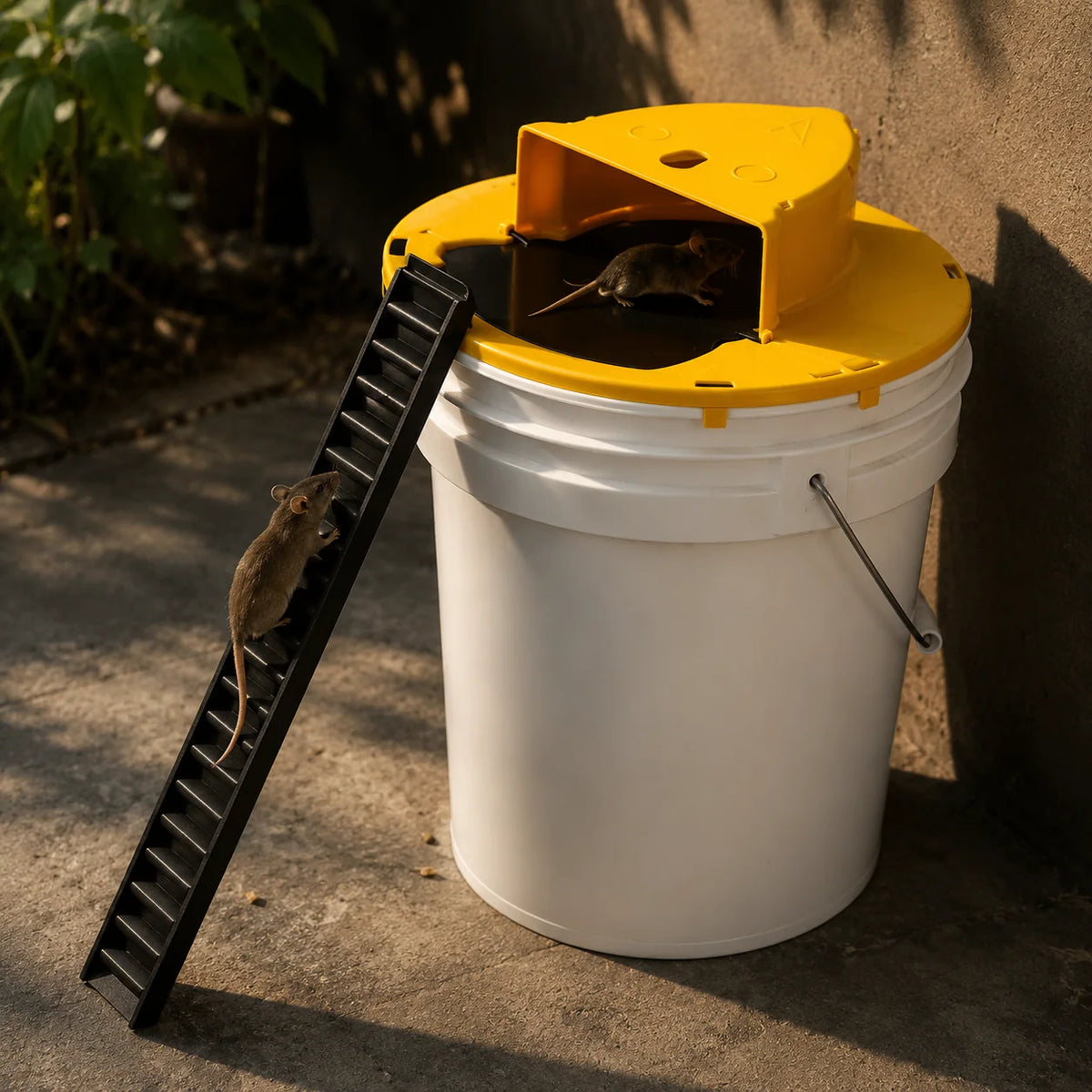 Mouse Trap Auto-Reset Humane Live-Catch Fits 5-Gallon Bucket