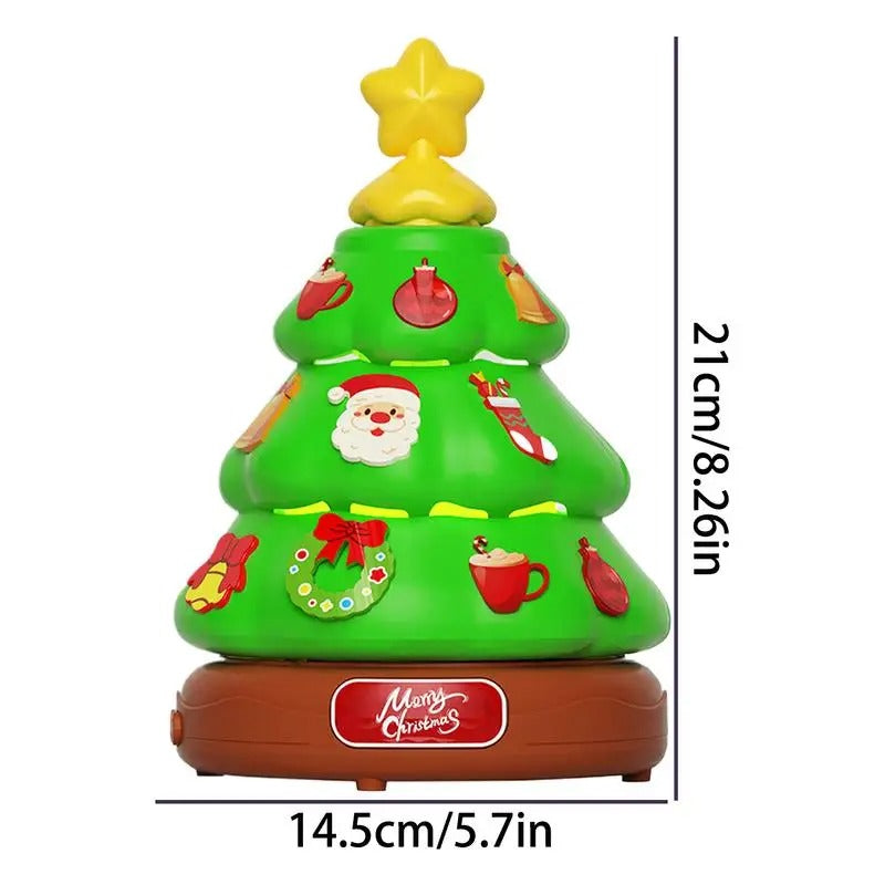 Musical Christmas Tree Lights & Bubbles USB Rechargeable