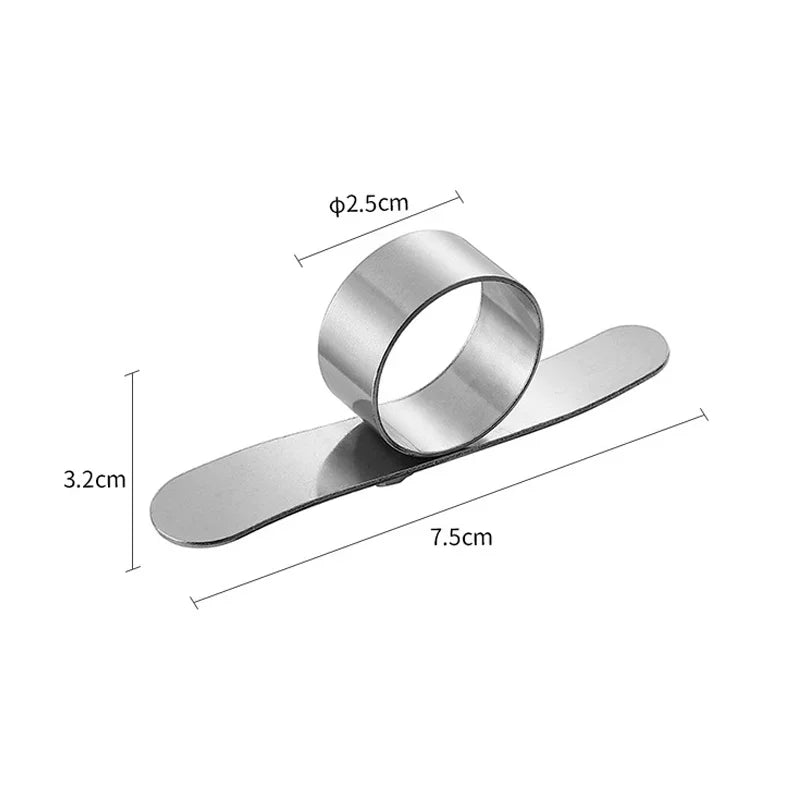 Orange Peeler Stainless Steel Ring Grip Set of 2