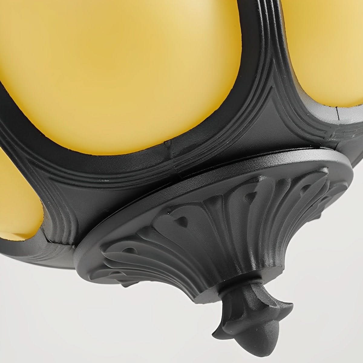 Pendant Light Pumpkin-Shaped Waterproof Metal & Acrylic