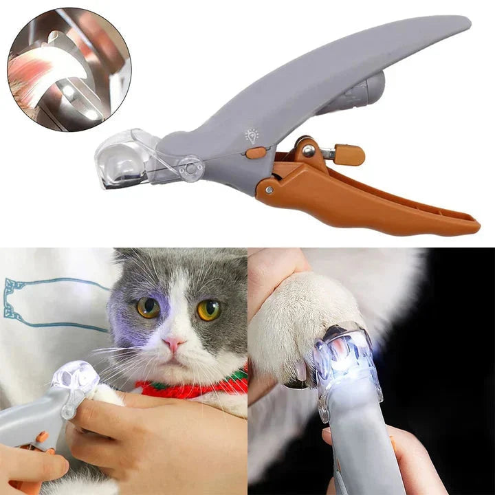 Pet Nail Clipper LED Light Stainless Steel Blades