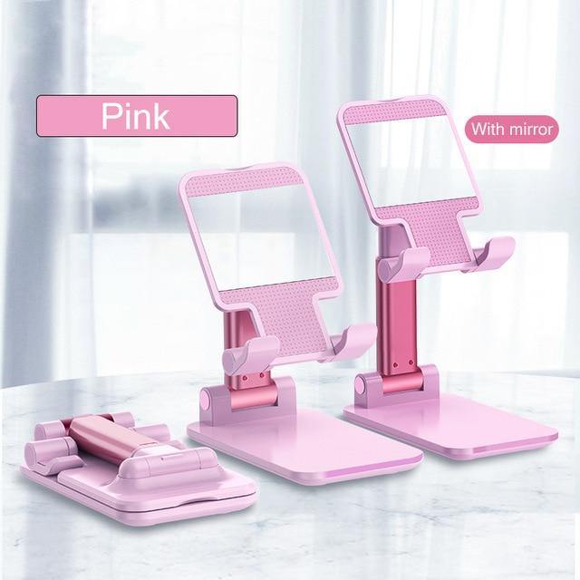 Phone & Tablet Stand Adjustable Height Foldable Metal Design