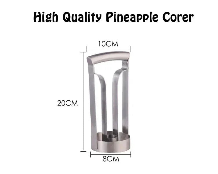 Pineapple Corer and Slicer Stainless Steel Blades Ergonomic Handle