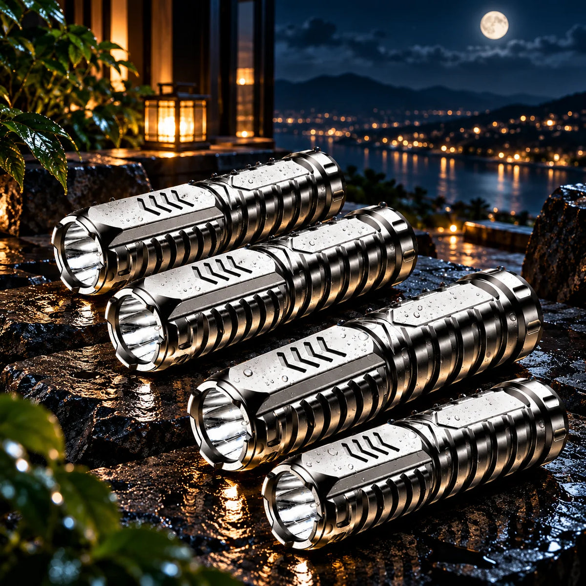 Pocket Flashlight Rechargeable Aluminum Compact Three Modes