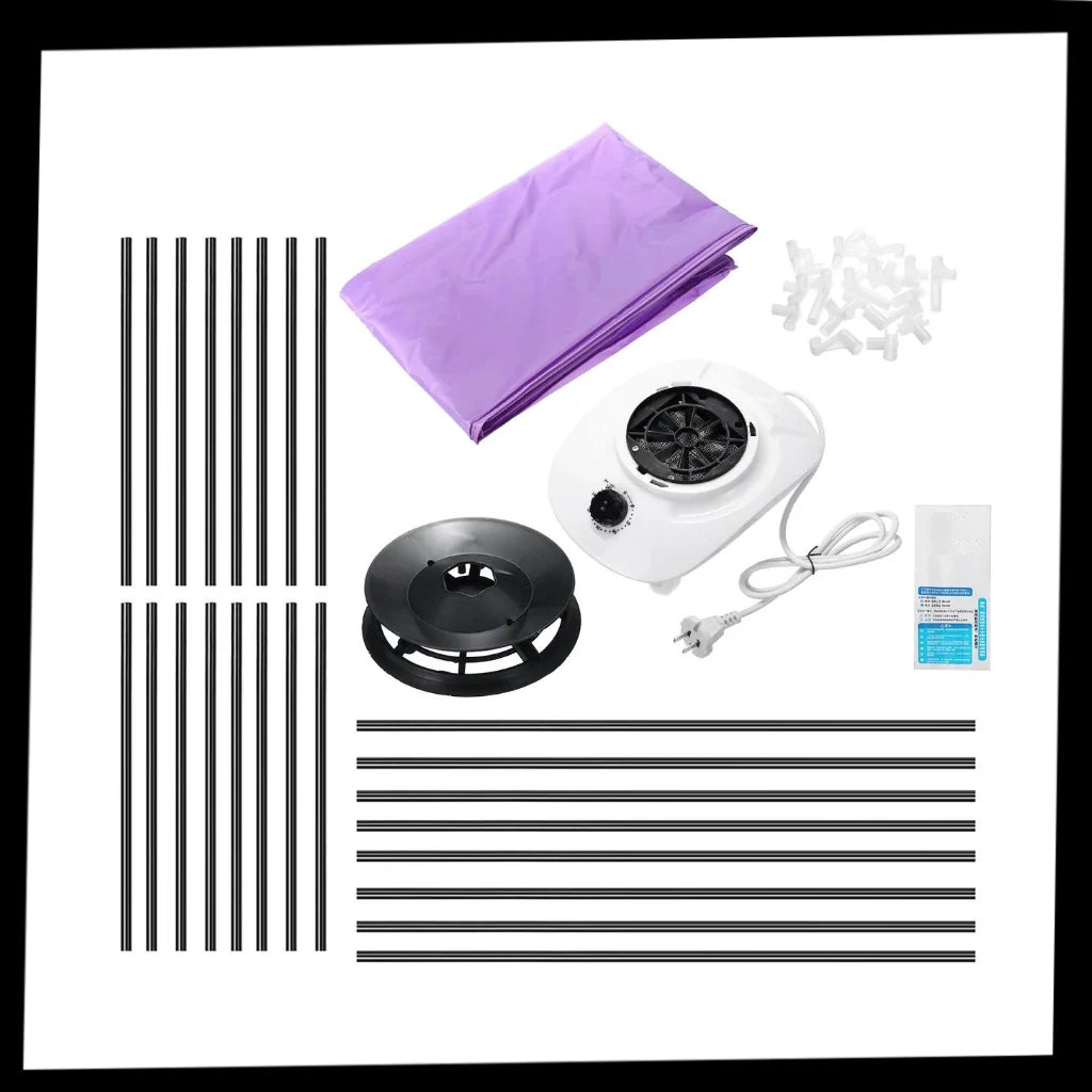 Portable Clothes Dryer 900W Fast-Drying Zippered Cover
