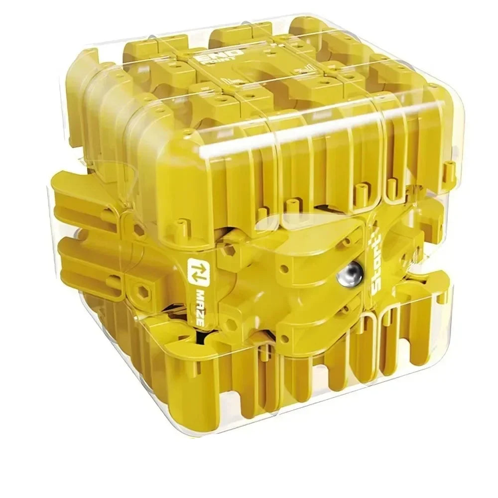 Puzzle Cube Metal Ball Maze Compact & Portable