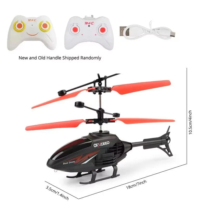 RC Helicopter Gesture & Remote Control LED Lights USB Rechargeable