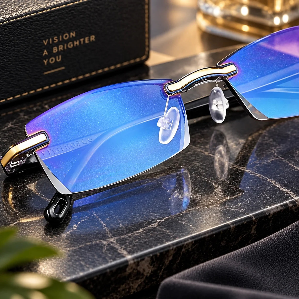 Reading Glasses Continuous Multifocal Blue Light Set of 2