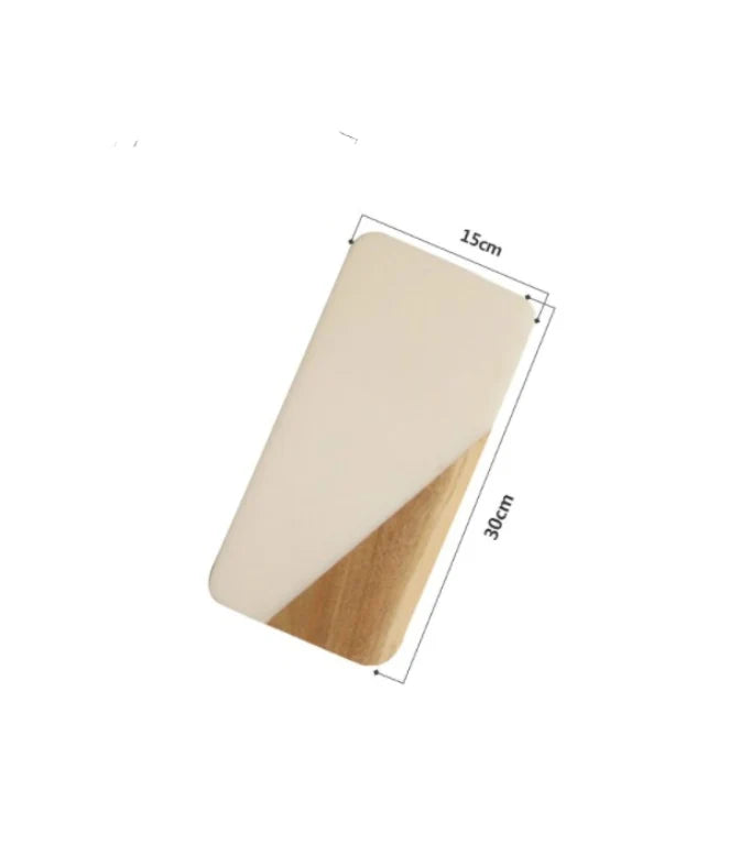 Serving Tray Marble & Wood Compact Rectangular