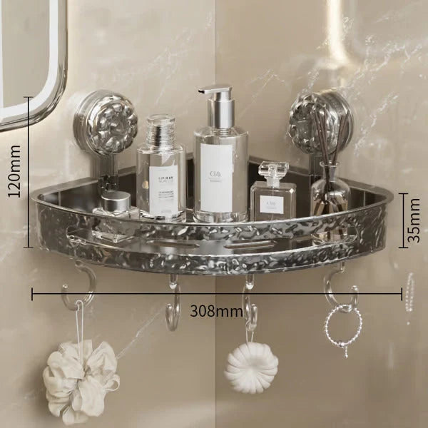 Shower Caddy Suction Cup No-Drill Space-Saving