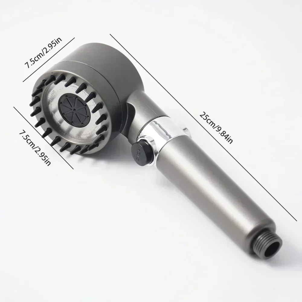 Showerhead 3 Spray Settings Built-In Replaceable Filter