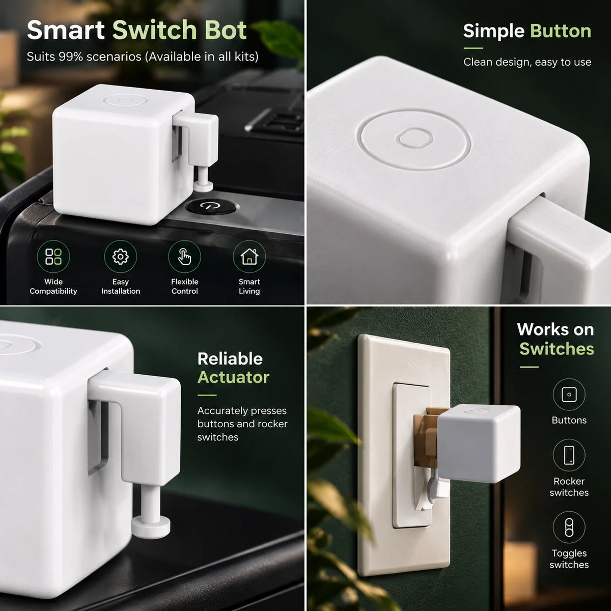 Smart Button Pusher Bluetooth App Controlled Timer & Scheduling