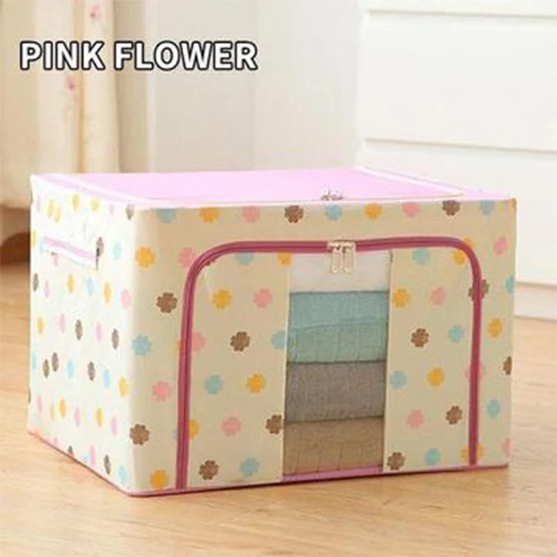 Storage Box Oxford Fabric Foldable Clear Window