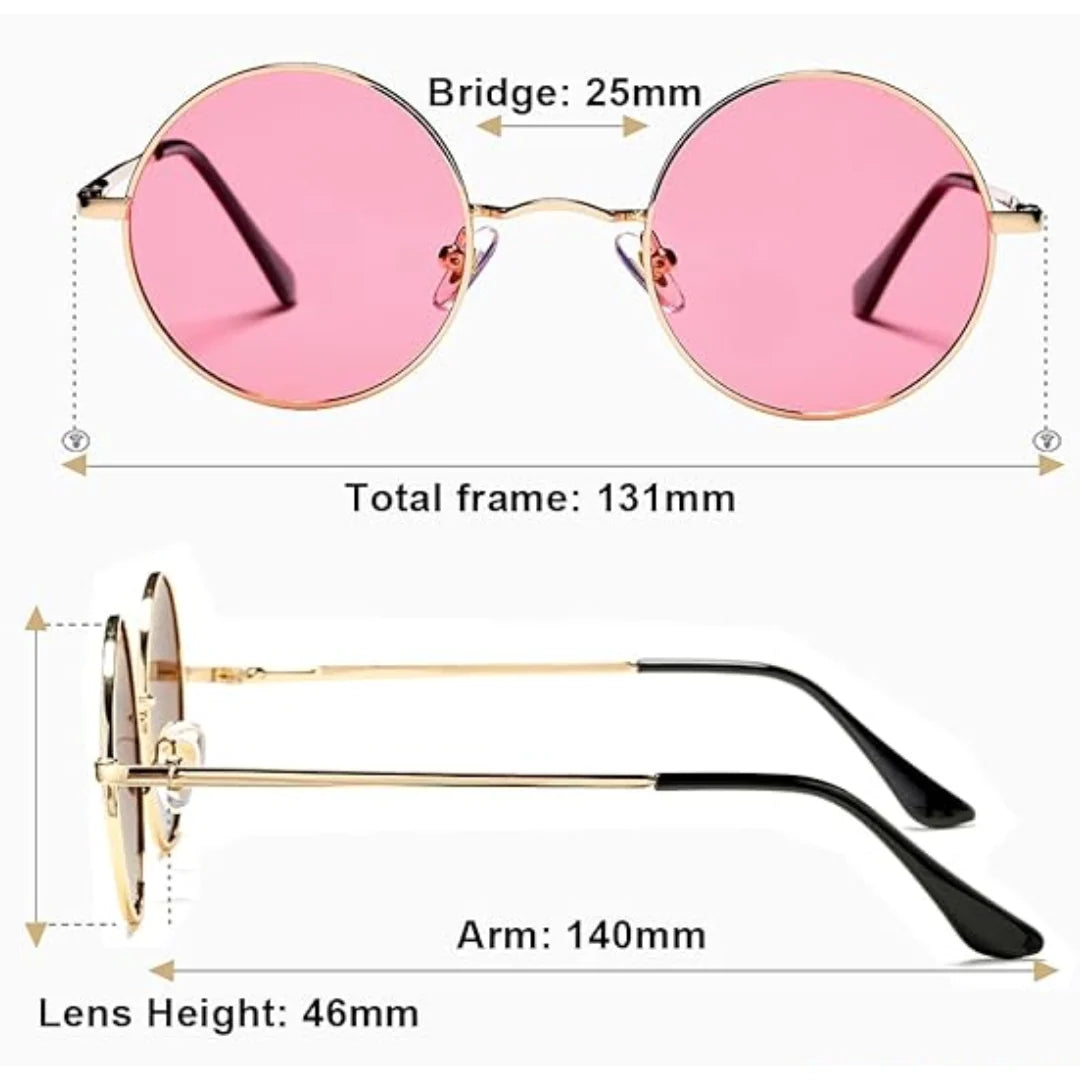 Sunglasses Retro Round Polarized 100% UV Protection