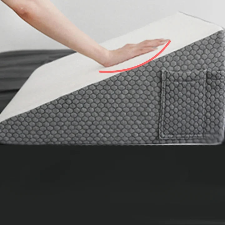 Support Cushion Triangular Memory Foam Removable Washable Cover