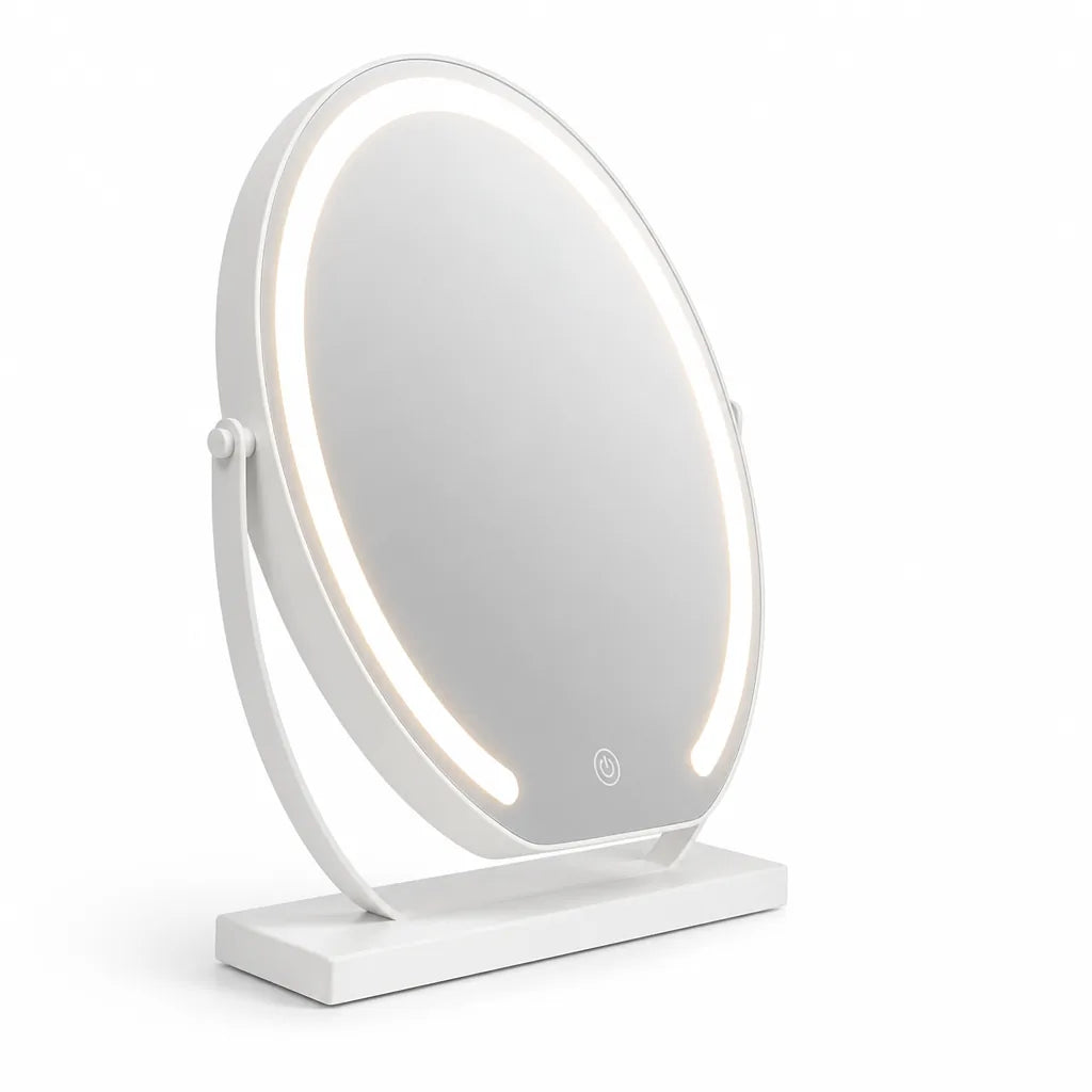 Tabletop Makeup Mirror 15x Magnification LED Touch Control