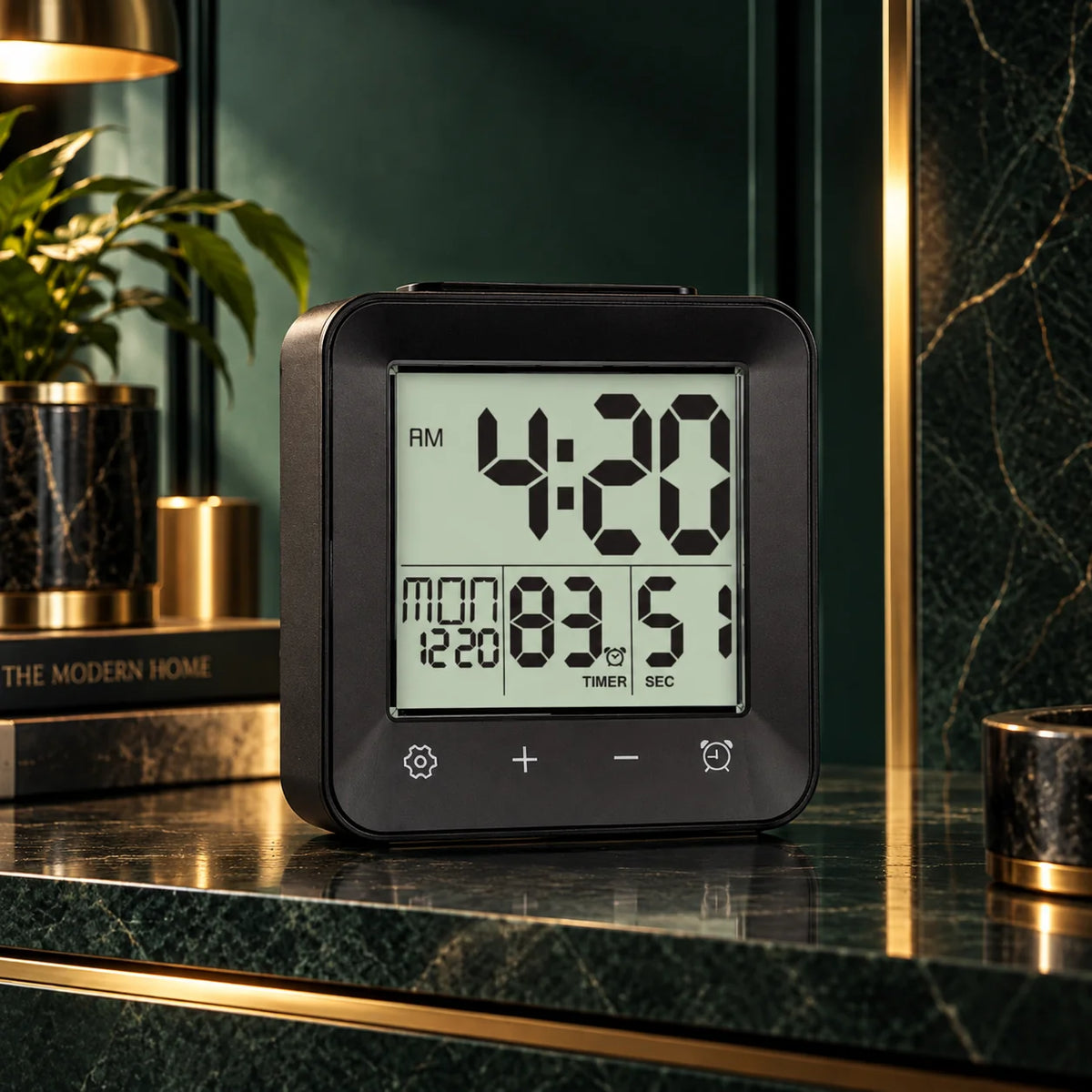 Travel Alarm Clock Atomic Sync Compact