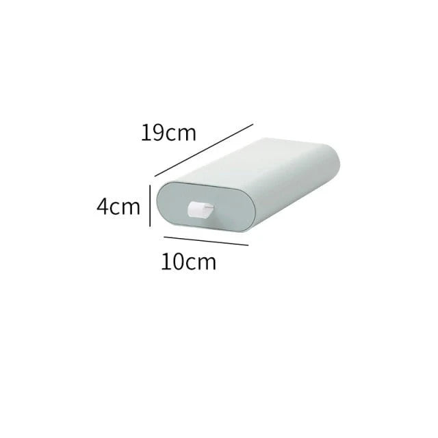 Under-Desk Storage Box Lidded Plastic Space-Saving