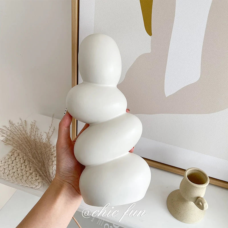 Vase Layered Ceramic Modern Sculpture