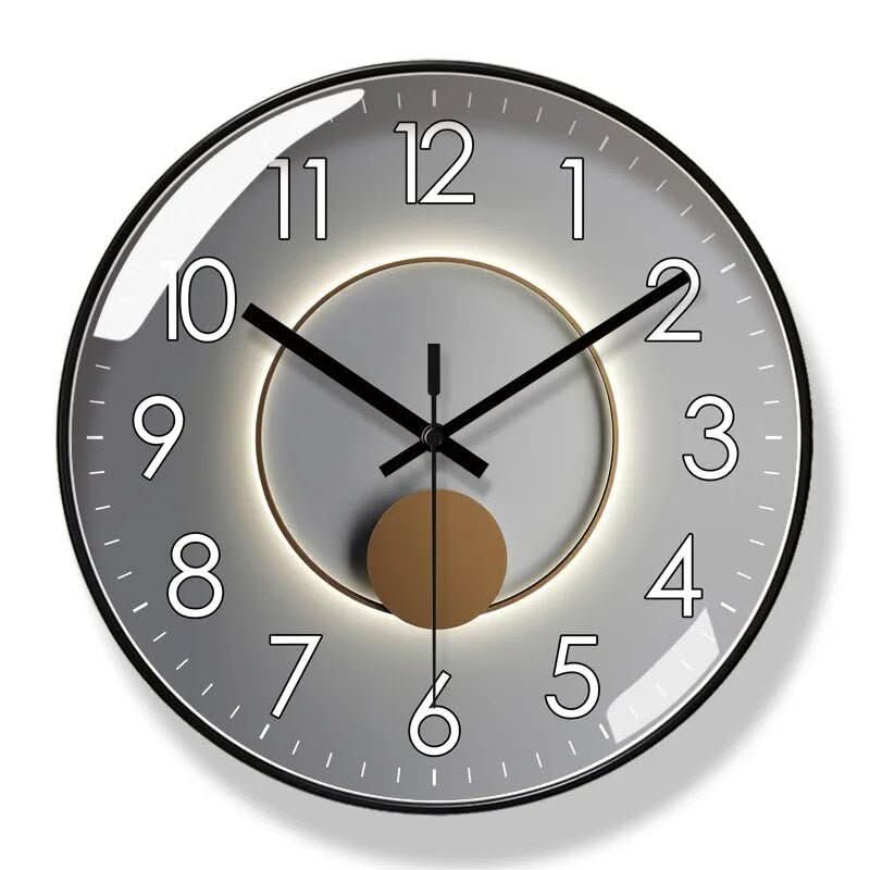Wall Clock Silent Quartz Easy-To-Read Display