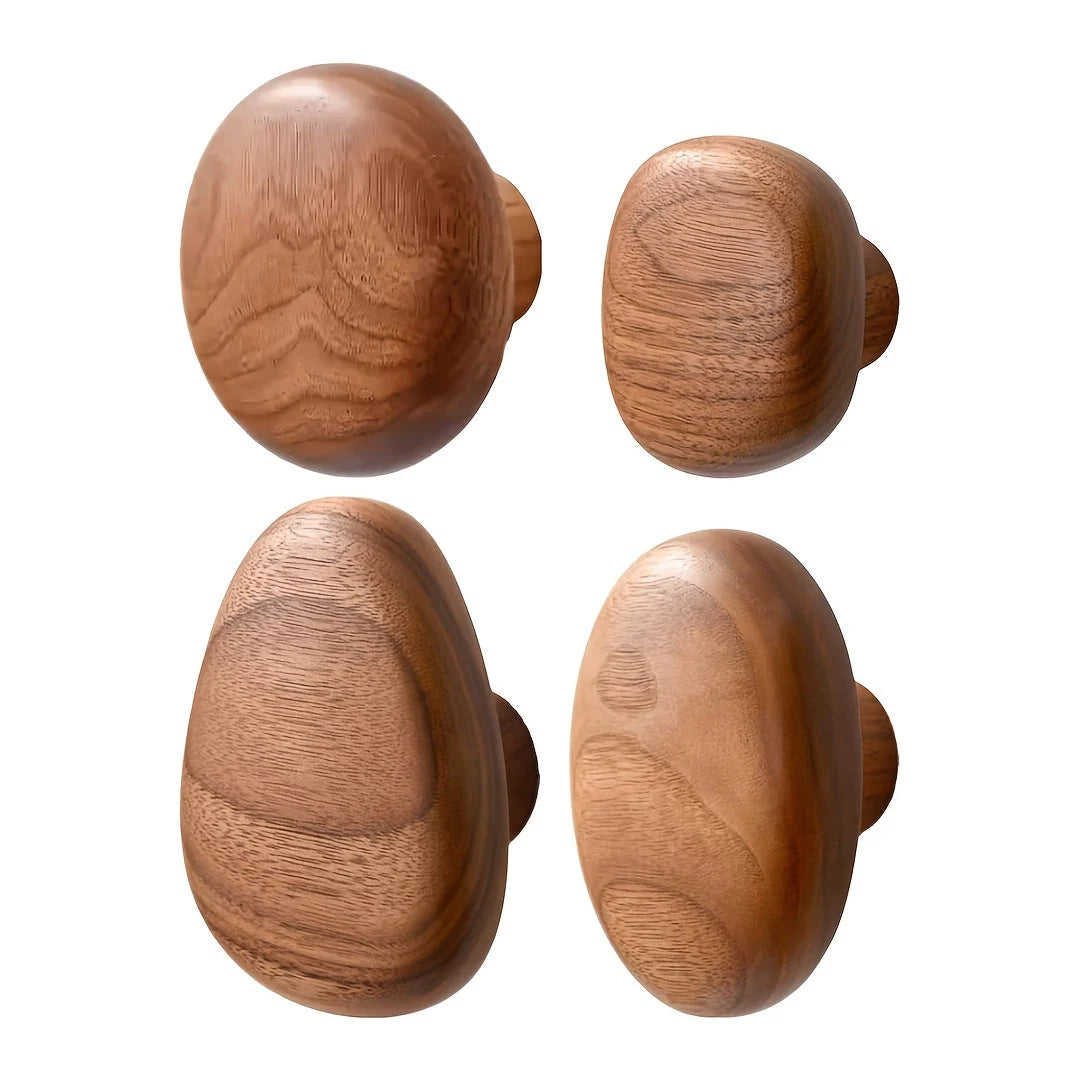 Wall Hook Set Walnut & Beech Set of 4