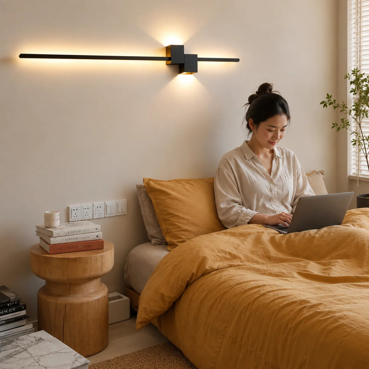 Wall Sconce Slim Metal Integrated LED Glare-Free